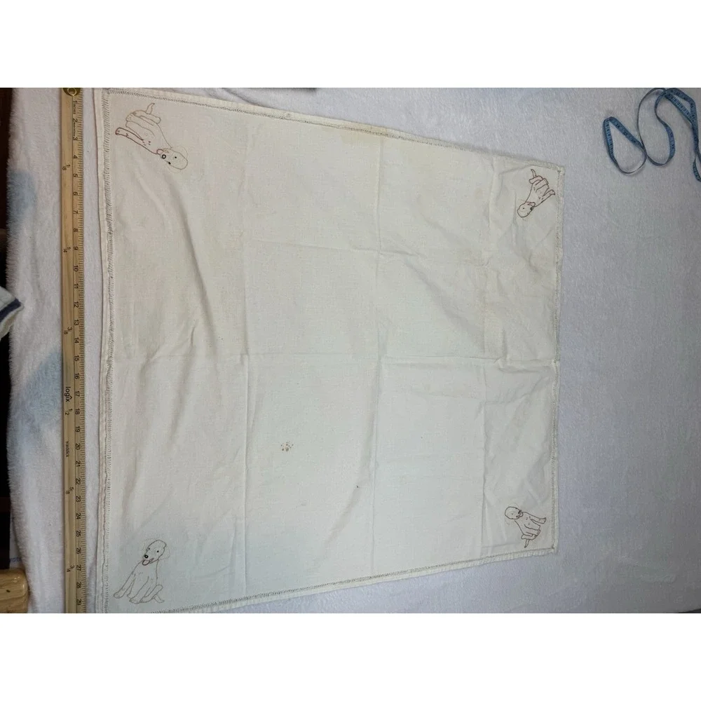 Lot Vtg Assorted Sizes Mixed Lot Cotton‎ Linen Runners Pillowcase Floral Dog